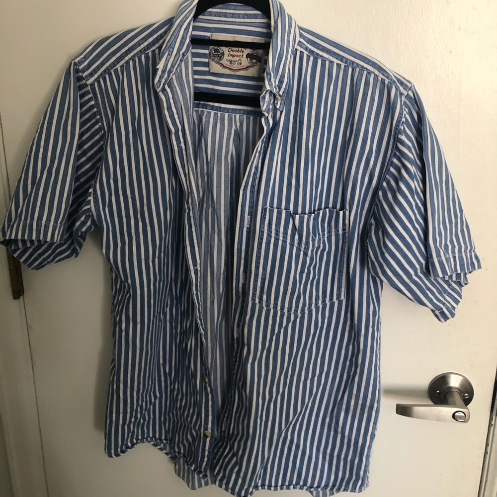 Denim stripped Men’s work shirt